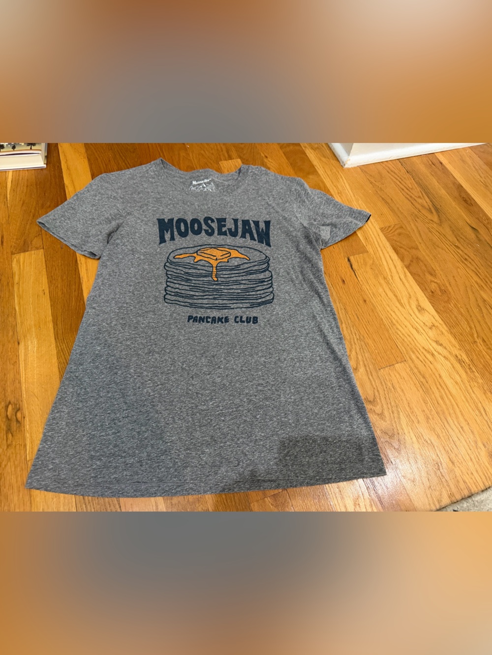 Moosejaw Gray 'Pancake Club' Graphic Tee